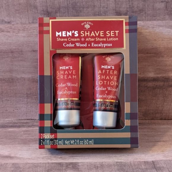 Bolero Grooming Cedarwood Eucalyptus Shave Set Shave Cream After